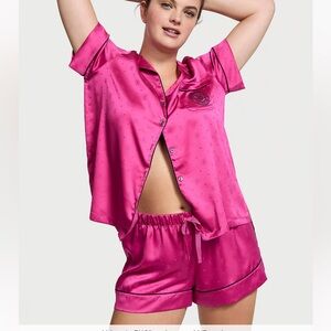 Victoria Secret PJ set. Brand new, never worn, no tags! 

Pink satin!
